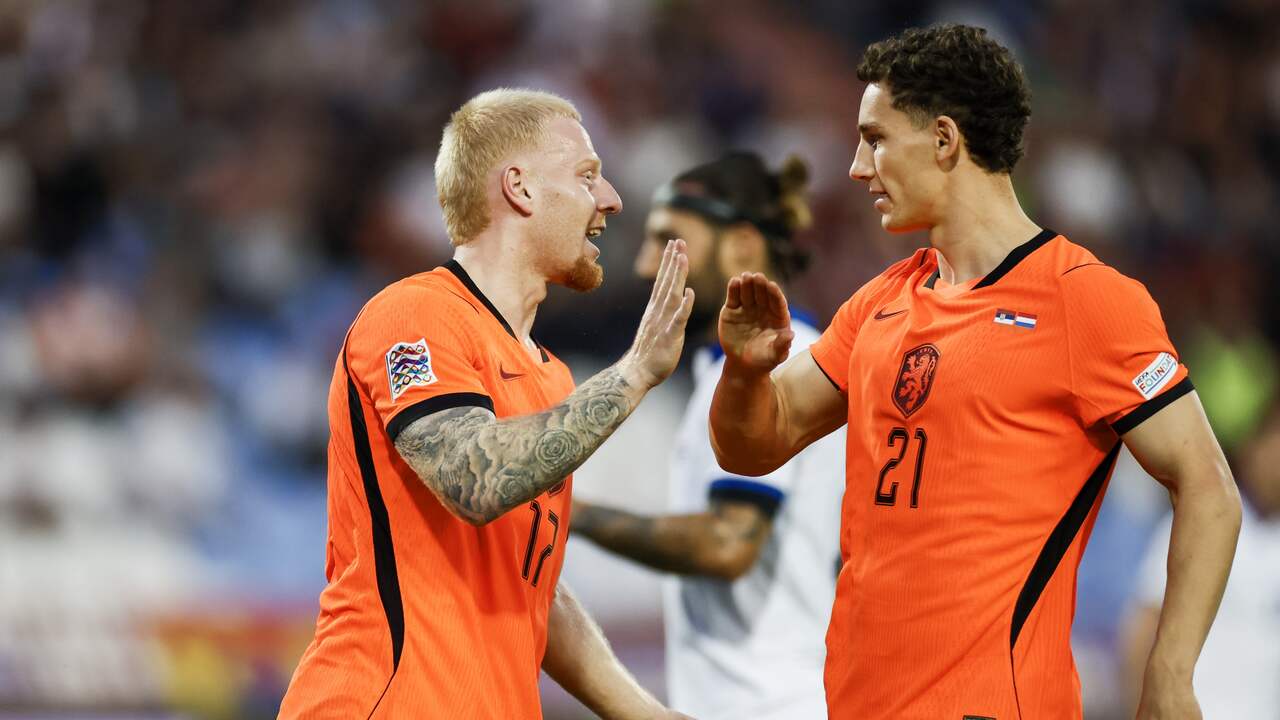 Foto bij Live Nations League | Oranje met Meerdink en Veerman begonnen tegen Servië