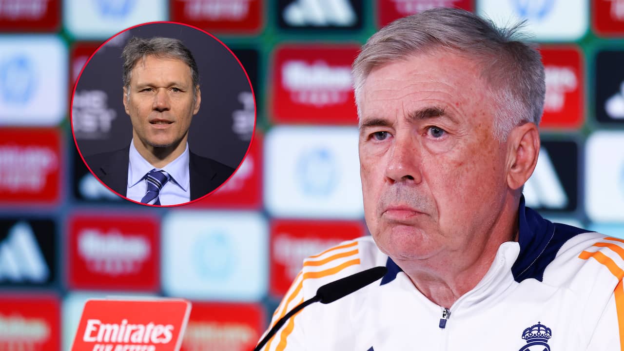 Ancelotti maant Real-spelers tot kalmte voor Clásico met Van Basten