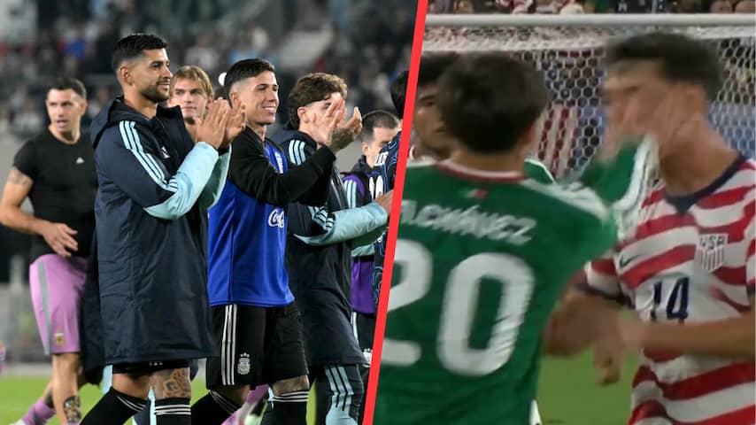 Argentinië wint ruim na boycot Burkina Faso, AZ'er Chavéz krijgt rood tegen VS