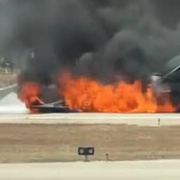 Griekse F-16 vliegt in brand bij noodlanding op Zakynthos, vliegverkeer stilgelegd