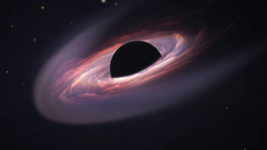 NASA brengt in beeld hoe ongelooflijk groot zwarte gaten kunnen worden