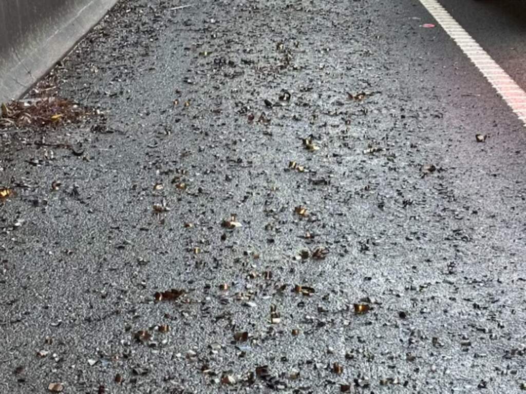 Verkeerschaos in Sydney doordat truck metaaldeeltjes verliest en auto's lekrijden