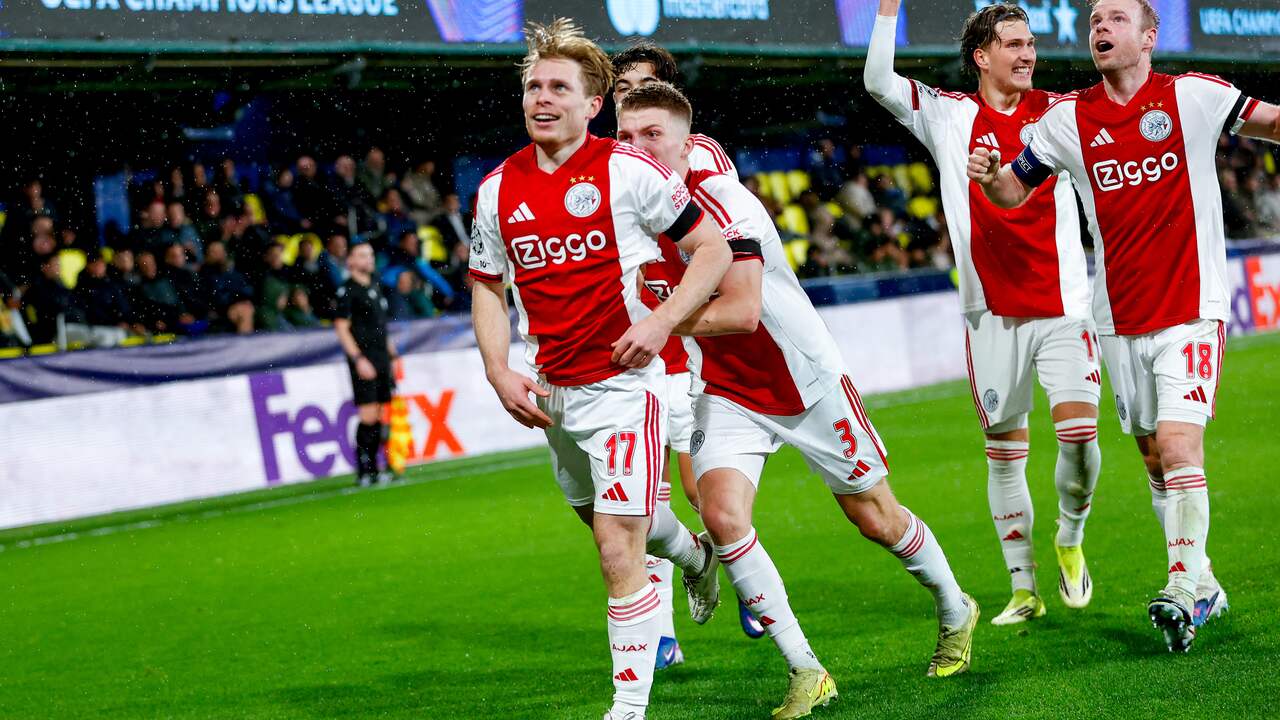 Edvardsen schiet Ajax in slotfase naar Champions League-zege tegen  Villarreal
