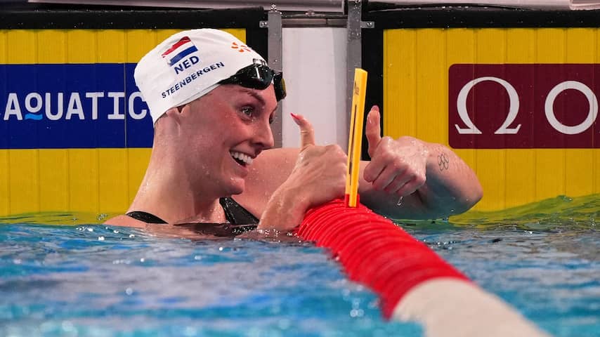 Marrit Steenbergen met nieuw EK-record naar finale van 100 meter vrije slag