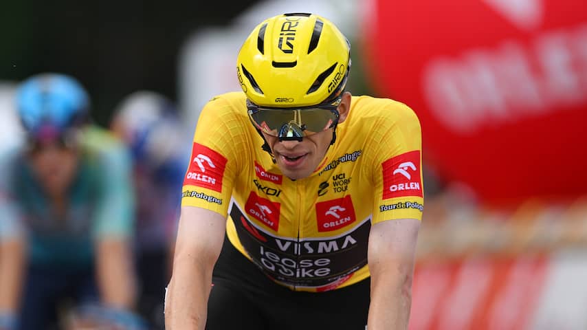 Visma-renner Bart Lemmen verliest leiding in voorlaatste rit Ronde van Polen