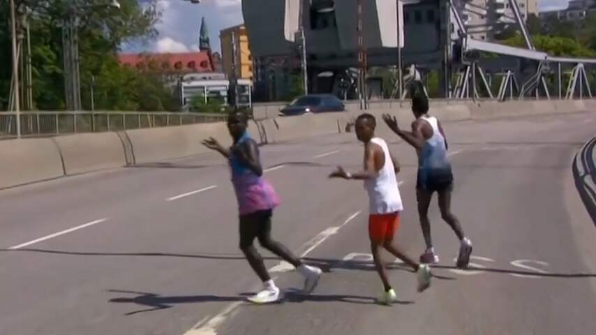 Bekijk hier de blunder tijdens de marathon van Stockholm