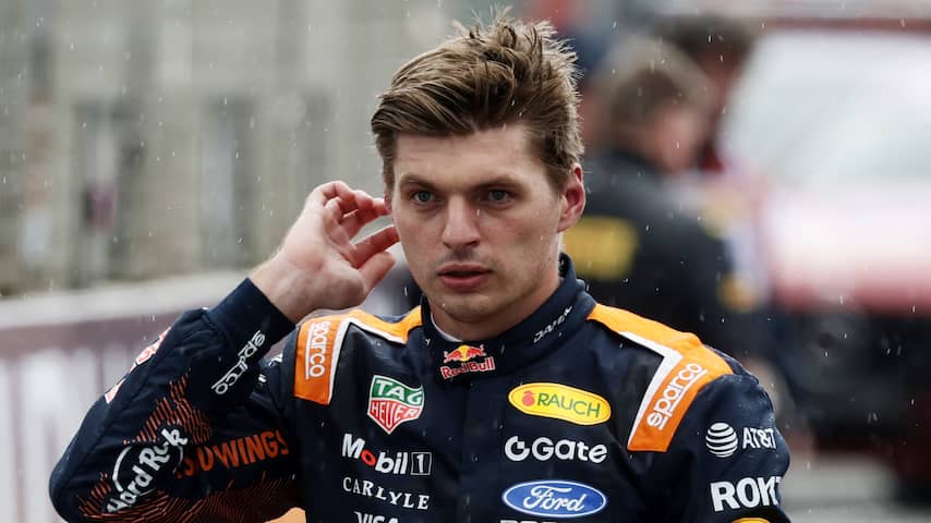 Verstappen blij dat regen pas ná sprintrace kwam: 'Zou alleen maar chaos zijn'