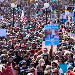 In beeld | Zeker acht miljoen demonstranten bij derde editie 'No Kings Day'