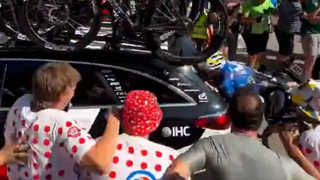 Nieuwe beelden tonen hoe fan botsing van Rubio tegen ploegwagen veroorzaakt