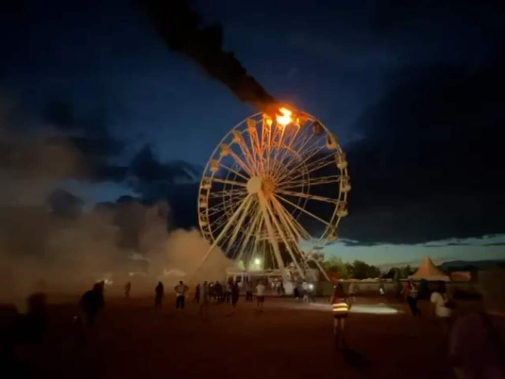 Ruim dertig gewonden door brand in reuzenrad op muziekfestival Leipzig