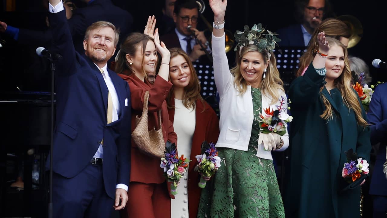 Koning Willem-Alexander en zijn gezin vieren Koningsdag 2025 in