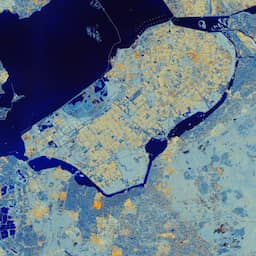 Een van eerste foto's door nieuwe Europese satelliet is van Flevoland