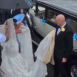 Video | Tyson Fury holds daughter's meters-long train at wedding