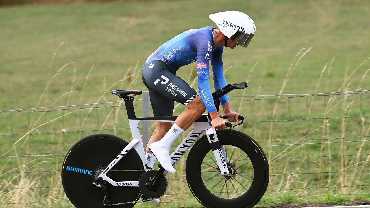 Foto bij Van der Poel wordt week voor WK ingehaald in tijdrit Ronde van Luxemburg