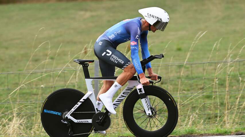 Foto bij Van der Poel wordt week voor WK ingehaald in tijdrit Ronde van Luxemburg