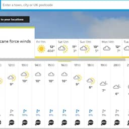 Datafout op BBC-site leidt tot 'orkaan' in Verenigd Koninkrijk