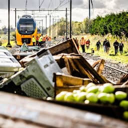 Trein ontspoord na botsing met vrachtwagen, vijf personen lichtgewond