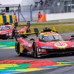 Ferrari wint opnieuw Le Mans, De Vries tweede met Toyota in kletsnatte race