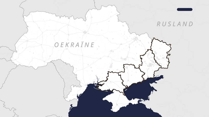 Hoeveel procent van de geannexeerde gebieden is in Russische handen?