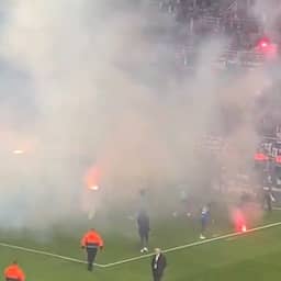Franse club zet spelers op non-actief na teruggooien vuurwerk naar eigen fans