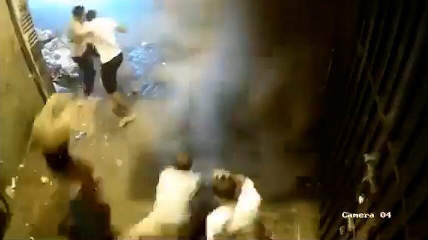 Bewakingsbeelden tonen paniek tijdens aardbeving in Marokko