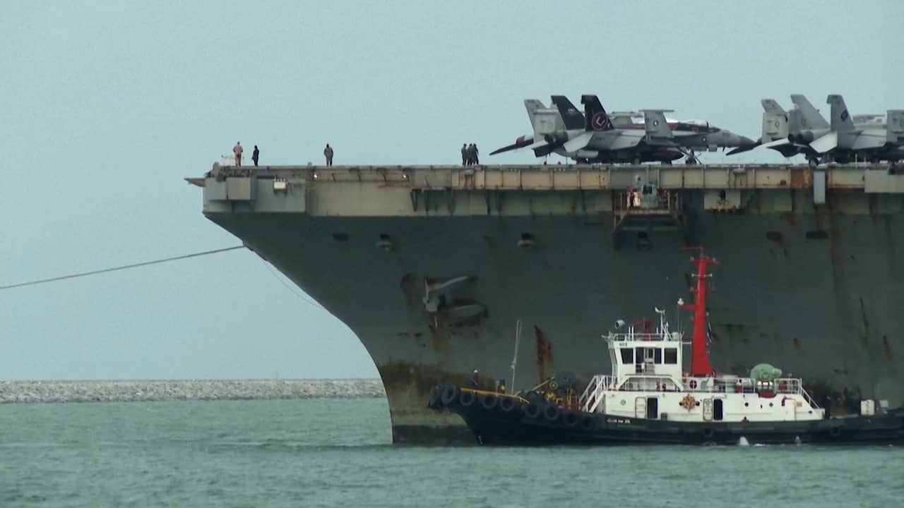Foto bij Video | Nieuwe beelden van veelbesproken vliegdekschip in Thailand