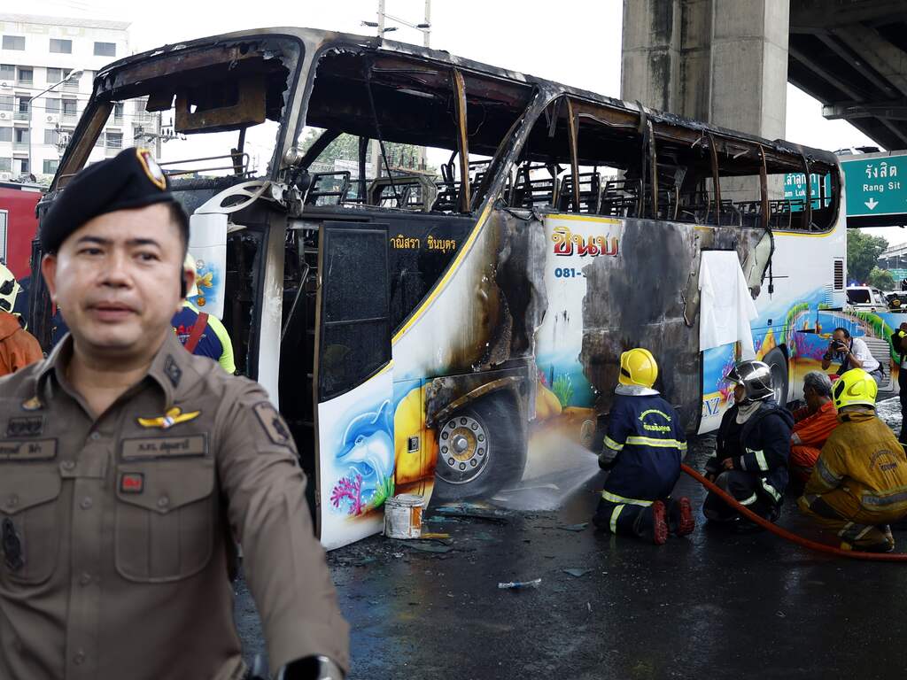Meer dan twintig kinderen omgekomen bij schoolbusongeluk in Thailand