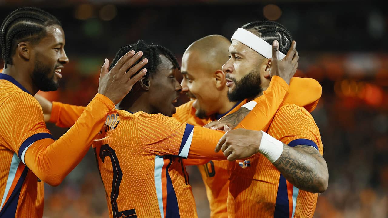 Samenvatting: Oranje wint overtuigend van IJsland in uitzwaaiduel (4-0