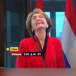 Video | Brandalarm verstoort ontmoeting prinses Margriet en Canadese premier
