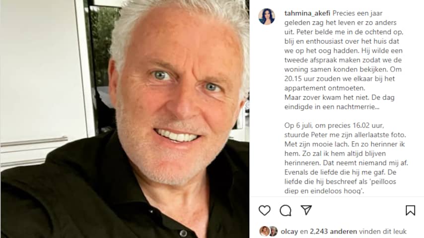 Verloofde Peter R. de Vries deelt laatste foto die journalist met haar
