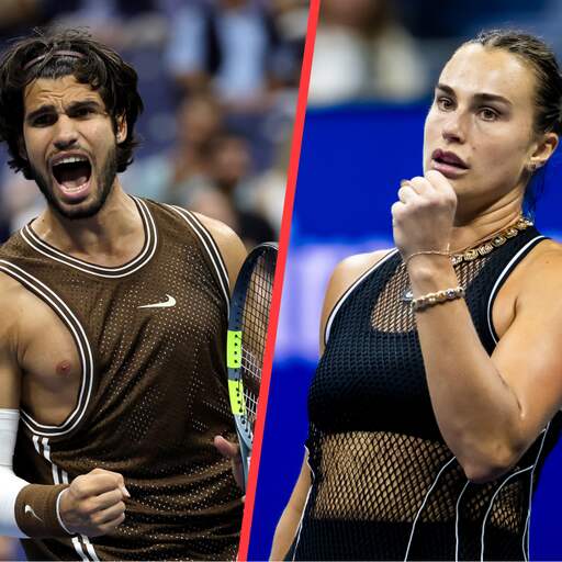 Illustratie bij: Titelhouders Carlos Alcaraz en Aryna Sabalenka denderen door op US Open