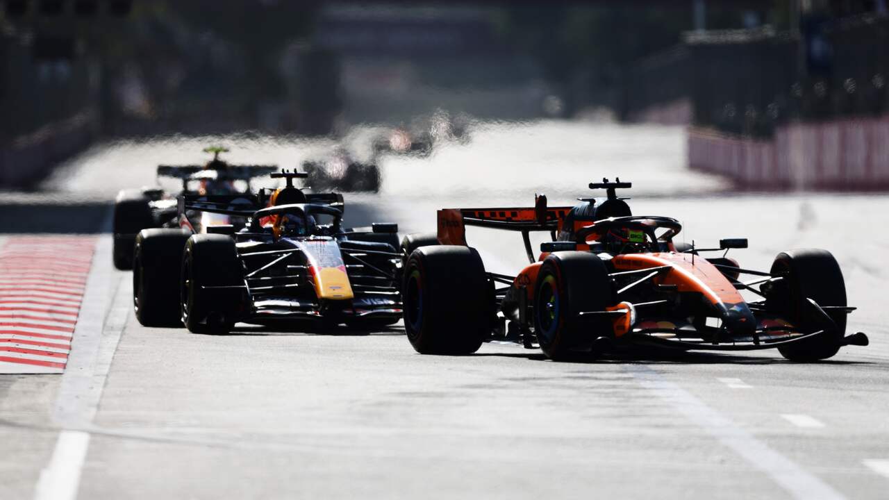 Foto bij Live F1 | Reacties na tweede plaats Verstappen in enerverende GP Azerbeidzjan