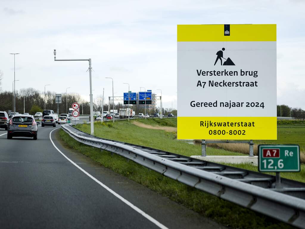 Herinrichting A7 bij Purmerend begonnen, grote hinder verwacht tot september