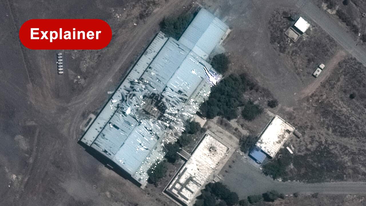 Beeld uit video: Satellietbeelden tonen schade in Iran: dit raakt Israël (maar dit niet)