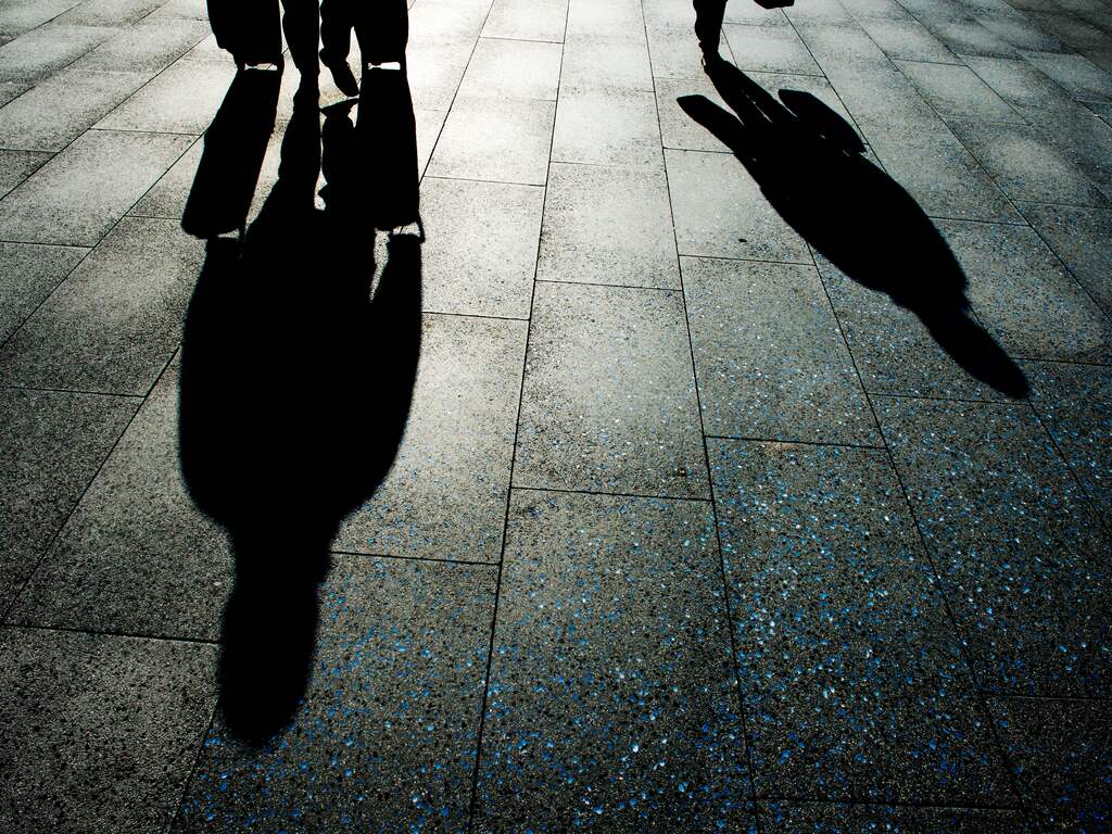 Mensen mensenhandel schaduw criminaliteit