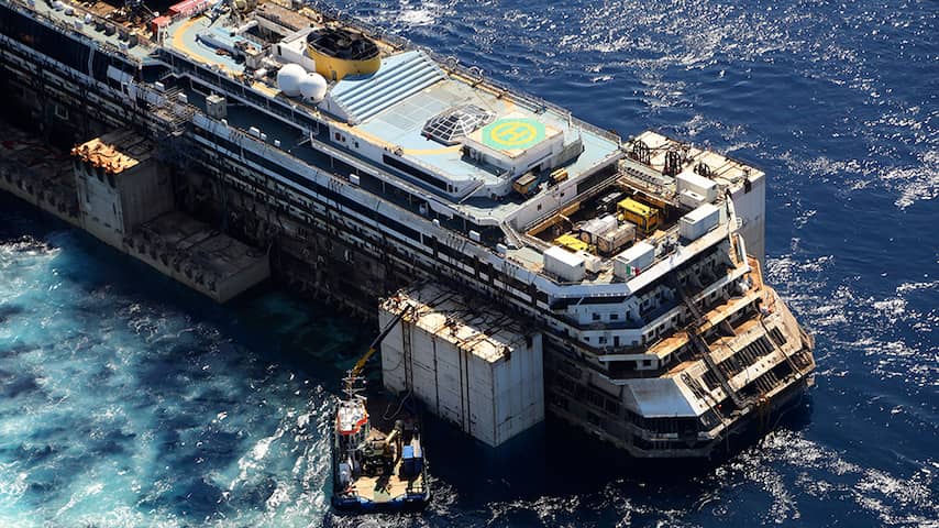 Timelapse berging Costa Concordia