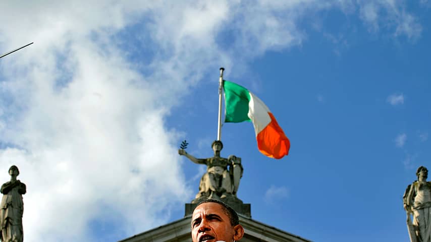 Dinsdag 24 mei: De Amerikaanse president Obama houdt maandag een openbare toespraak bij College Green in Dublin, Ierland.