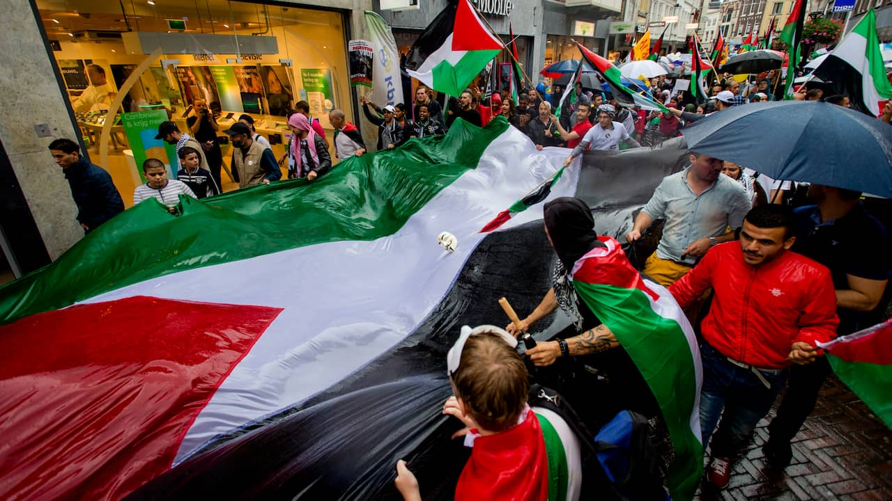 Duizend mensen bij vredesmars voor Gaza | Binnenland | NU.nl