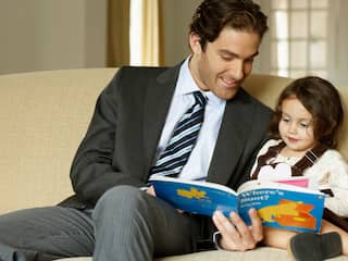 Voorlezen lezen vader kind