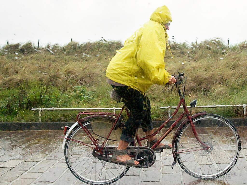 Zeer slecht weer in Noordwijk