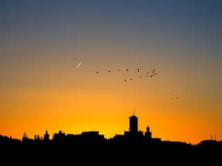 Zonsondergang in Fes, Marokko