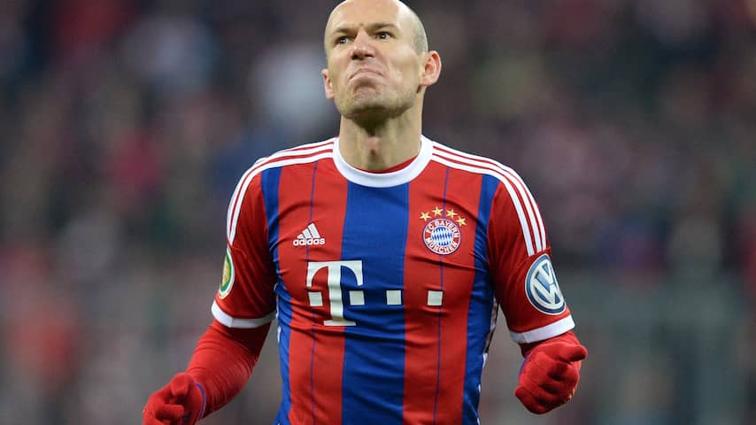 Arjen Robben playing for Bayern Munich