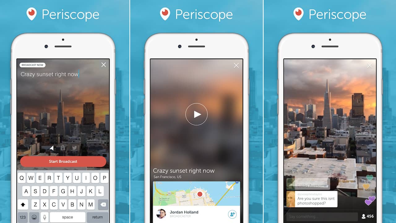 Twitter lanceert eigen livestreamingapp Periscope Apps NU.nl