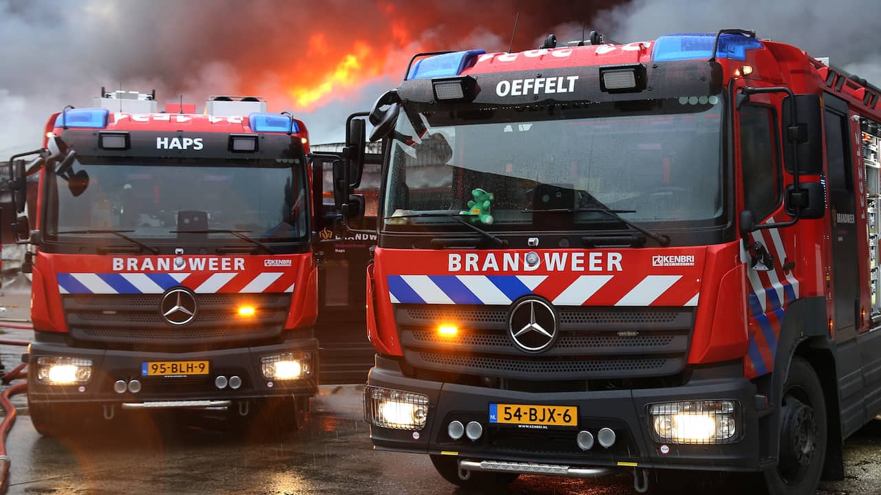 Grote brand in Brabantse loods onder controle, duizenden kippen dood