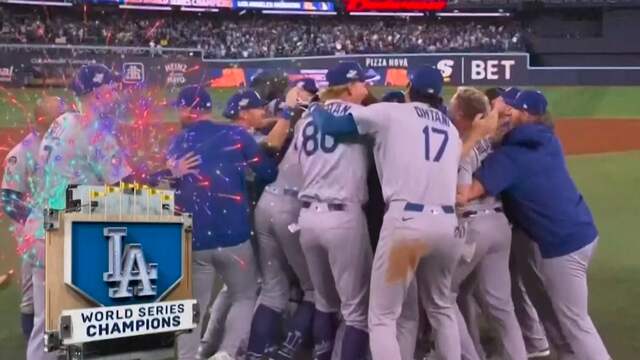 LA Dodgers door het dolle heen na winnen van World Series