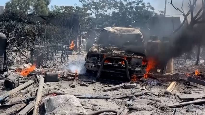 Ravage na dodelijke luchtaanval op humanitaire zone in Gaza