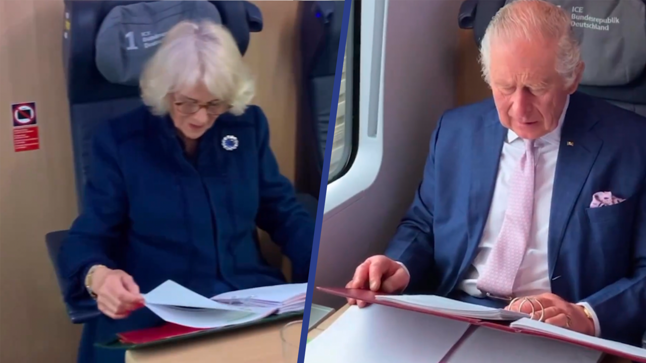 Brits koningspaar reist met de trein naar Hamburg | NU.nl