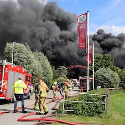Video | Zwarte rookwolken stijgen op bij brand in loods in Z