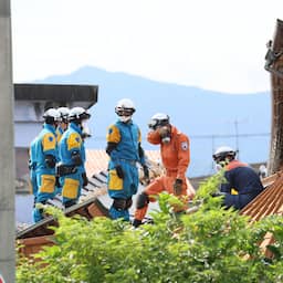 Door aardbeving getroffen Japanse regio kampt met hittegolf: 35 graden overdag