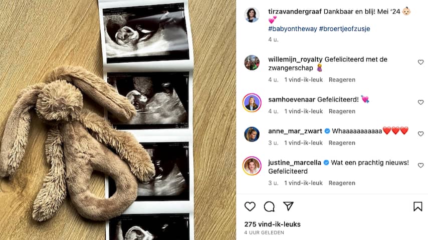 Blauw Bloed-presentator Tirza van der Graaf in verwachting van tweede